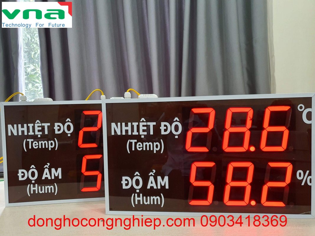 LED screen temperature and humidity meter