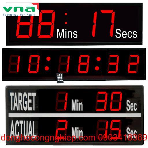 Đồng hồ công nghiệp Vnatech thiết kế, lắp đặt cho Công ty QVN Vina