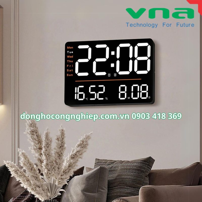 Large LED wall clock