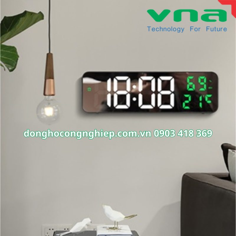 Large electronic wall clock